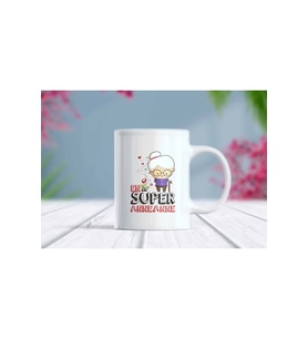En Süper Anneanne Yazılı Kupa Bardak (Beyaz)