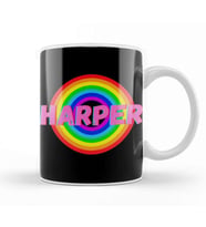 Harper  Name personalized Custom   vintage Retro Rainbow Style Design Gift Baby Gift For Her Kupa Bardak Porselen