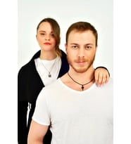 Unisex Kalbimin Anahtarı Çift Kolye