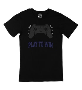 Mavi Play To Win Siyah Tişört