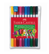 Faber Castell Çift Uçlu Keçeli Kalem 10 Renk