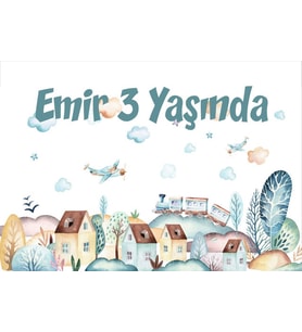 Evler Şehir Teamlı Doğum Günü Afişi 35X50 cm