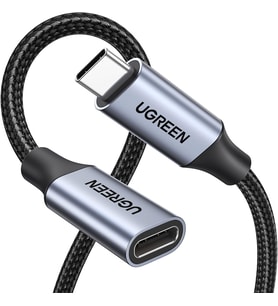 100 W Thunderbolt 3 Type-C to Type-C Örgülü Uzatma Kablosu 1 Metre