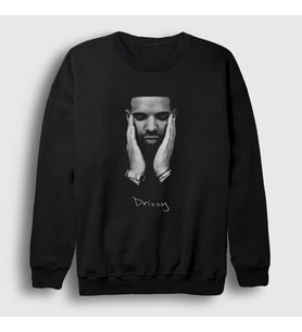 Presmono Unisex Siyah Drizzy Drake Sweatshirt 370981tt