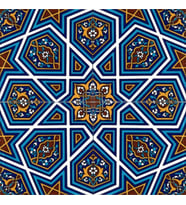 Armada Çini 20x20 Cm SP 48 Kütahya Çinisi Selçuklu Desenli Çini Karo