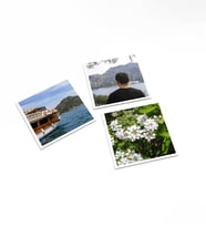 12'li Mini Pola Fotoğraf Baskı – 7x7 cm Kişiye Özel Anı Kartları