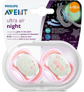 Avent SCF376/22 Emzik, 6-18 Ay, Kırmızı/Pembe
