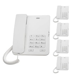 KAREL TM140 MASA TELEFONU 5Lİ FIRSAT PAKETİ BEYAZ