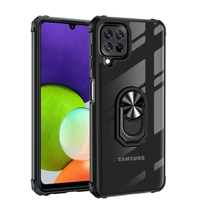 Samsung Galaxy M22 Uyumlu Kılıf Zore Mola Kapak (Siyah)