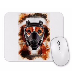 Maskeli Pug Köpek Mouse Pad.jpg