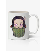 Nezuko Kamado Anime Temalı Beyaz Kupa Bardak Sevgiliye Arkadaşa Hediye