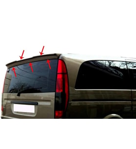 Mercedes Vito Uyumlu W639 Spoiler Bagaj Gt Fiber 2004-2014
