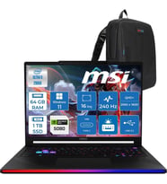 MSI Raider 16 Max Hx OLED B2WI-092TR Intel Core Ultra 9 290HX Plus 64GB Ddr5 1tb SSD Rtx 5080 16GB 175W Windows 11 Pro 16” Qhd+ (2560X1600) 240Hz Oyuncu Bilgisayarı 092TRP11 + Zetta Çanta