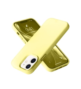 Pilelistore   iPhone 12 Kılıf Nano içi Kadife Silikon- Sarı