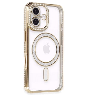 iPhone 16 Kılıf Joke Simli Magneticsafe Kılıf -