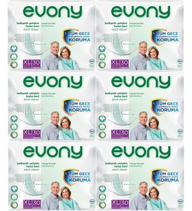 Evony Hasta Bezi Yetişkin Bel Bantlı Tekstil Yüzey Ekstra Büyük (XL) 180 Adet (6PK*30)