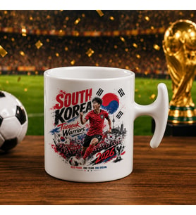 BK Gift Güney Kore Taraftar Temalı 2026 Dünya Kupası Tasarımlı Hammer Kupa Bardak