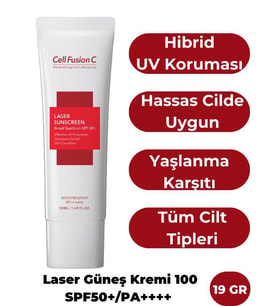 Cell Fusion C Laser Yaşlanma Karşıtı Yüksek Koruyucu Tüm Cilt Tipleri Için Pa Güneş Kremi 50 ml