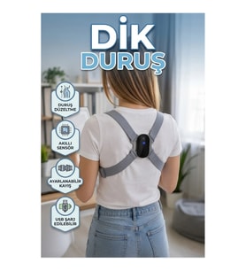 Akıllı Titreşimli Dik Duruş Korsesi – Duruş Hatırlatıcı Cihaz
