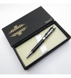 Signator® S318 Antik Figür Kabartmalı Tükenmez Kalem  İsme Özel Kalem  Hediyelik Kalem (Karışık)