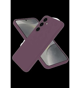 Galaxy A06 Kılıf First Silikon - Mürdüm