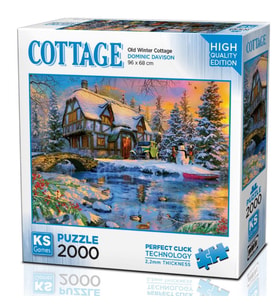 KS Games 2000 Parça Eski Kışlık Kulübe Puzzle