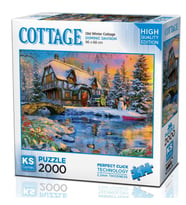 KS Games 2000 Parça Eski Kışlık Kulübe Puzzle