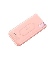 Baseus Thin Version 10000MAH Wireless Powerbank - Pembe - PPALL-QY04