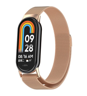 Lexroo Xiaomi Smart Band 8 KRD-01 Metal Kordon - Rose Gold