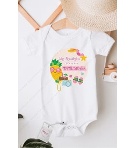 Hiç Öpmiyim Canım Tatildeyim Özel Tasarım Bebek Zıbın Pamuklu Çıtçıtlı Body