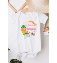 Hiç Öpmiyim Canım Tatildeyim Özel Tasarım Bebek Zıbın Pamuklu Çıtçıtlı Body