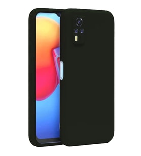 Vivo Y53S Kılıf Nano içi Kadife Silikon - Siyah