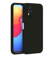Vivo Y53S Kılıf Nano içi Kadife Silikon - Siyah