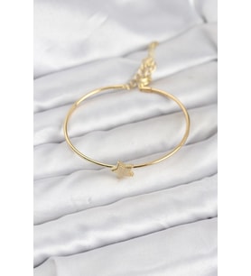 Yıldız Model Gold Renk Kadın Bileklik - TJ-BB8236