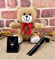 Peluş Ayıcık Melek kolye bileklik Set