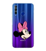 Huawei Honor 20 Lite  Kamera korumalı Kapak Minnie Mouse Tasarımlı  Şeffaf Kılıf