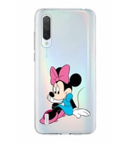 Xiaomi Mi 9 Lite Uyumlu Kapak Minnie Mouse Tasarımlı Şeffaf Silikon Kılıf