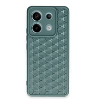Xiaomi Redmi Note 13 Pro 5G Kılıf Petek Silikon Kapak - Koyu Yeşil