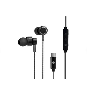 Kablolu Kulak İçi Mikrofonlu Kulaklık Type-c Pc Telefon Uyumlu Ses Kontrollü Siyah DHH1127BK