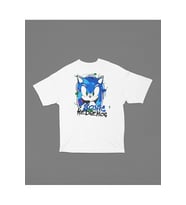 Sonic The Hedgehog Baskılı Unisex Tişört, Oversize Çizgi Film Tişört