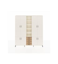 Arges Dolap 17 Raflı 4 Çekmeceli 8 Kapaklı 220x30x243 Aytaşı-Aytaşı/Çam