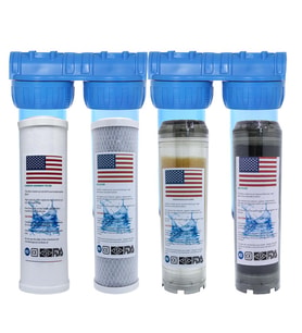 Amerikan Malı Daire Ve Bina Girişi 4 Aşamalı Su Yumuşatma Cihazı (Kapaklı Spun-Blok-Reçine-Gac Plus)