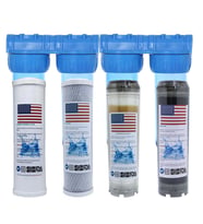 Amerikan Malı Daire Ve Bina Girişi 4 Aşamalı Su Yumuşatma Cihazı (Kapaklı Spun-Blok-Reçine-Gac Plus)