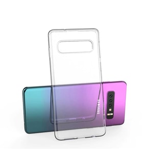 Samsung Galaxy S10 Plus Uyumlu Kılıf Zore Kamera Korumalı Süper Silikon Kapak (Renksiz)