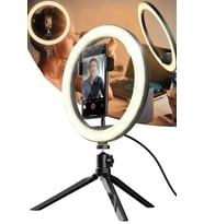 10 İnç Sosyal Medya İçerik Üretici Selfie Çubuğu ve Tripod Seti
