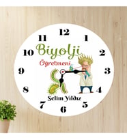 Biyoloji Öğretmeni Duvar Saati