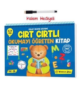 Yükselen Zeka Kolay Okuma Yazma CırtCırtlı Kitap Eğitici Çocuk Aktivite Kitabı