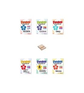 LGS 8. Sınıf Matematik Fen Türkçe İnkılap Din ve İngilizce Branş Denemeleri 6lı Set