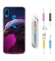 Huawei P20 Lite Mate 10 20 Lite Pro P40 Lite KılıfKablo Koruma Spiral Silikon Kartal 1622