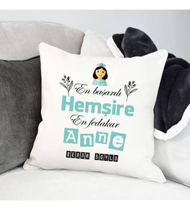 Kişiye Özel Hemşire Annelere Hediye Yastık